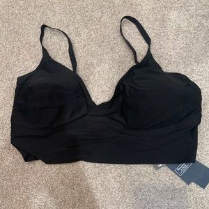 Abercrombie & Fitch black halter bikini top